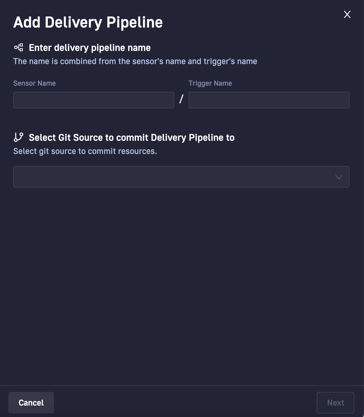 Add Delivery Pipeline panel in Codefresh